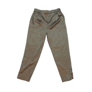 Anthropologie Womens Trousers Sz S Gold Black Dress Pants Slit Office Pull On